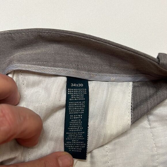 Men's Perry Ellis Flat Front Slacks - Size 34-30 - Picture 6 of 7
